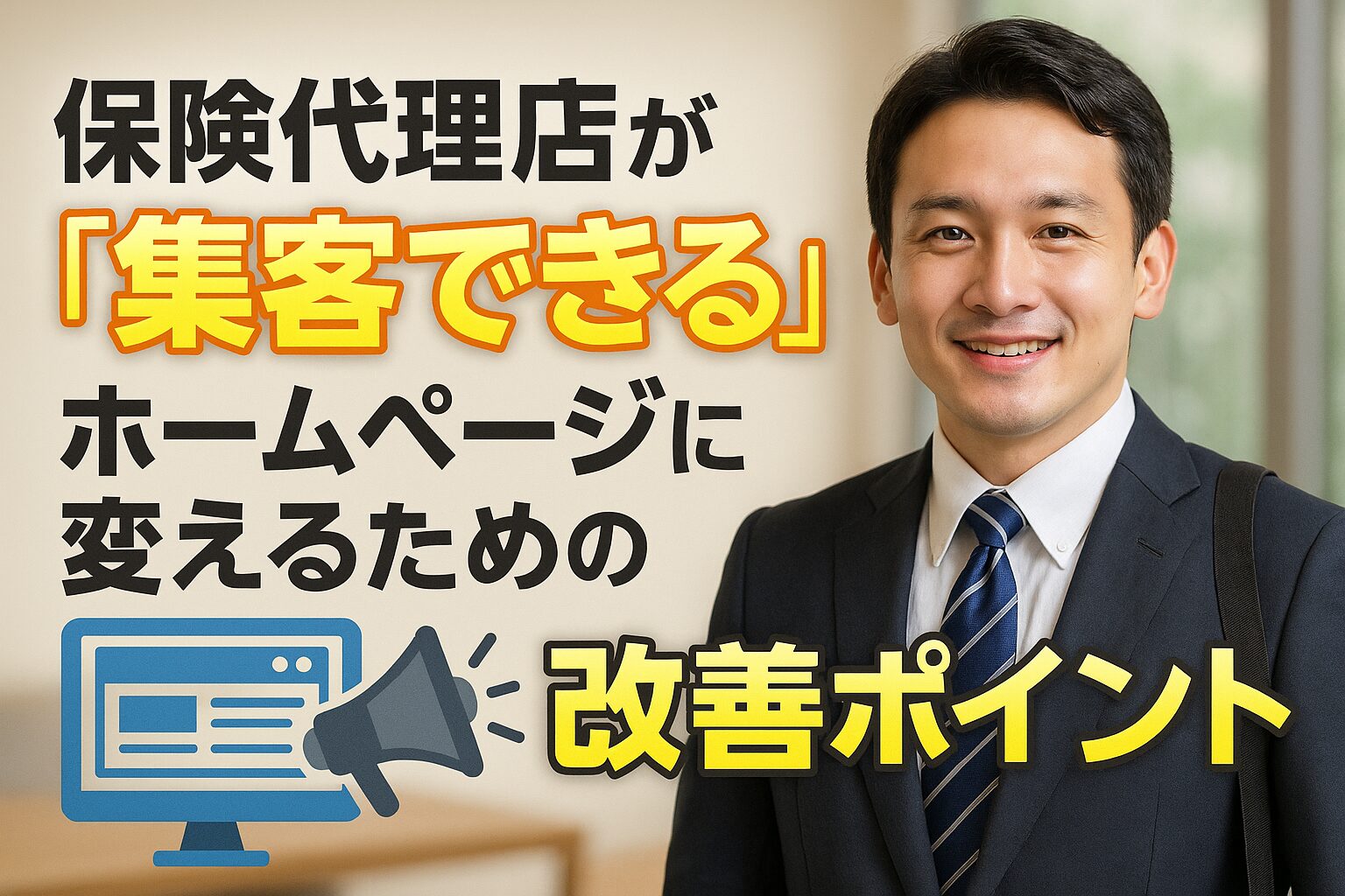 保険代理店が「集客できる」ホームページに変えるための改善ポイント
