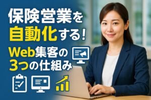 保険営業を自動化する！ Web集客の3つの仕組み