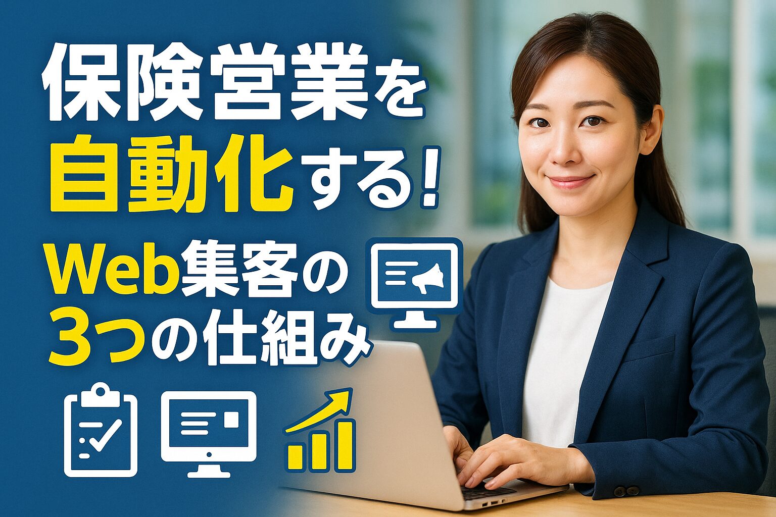 保険営業を自動化する！ Web集客の3つの仕組み