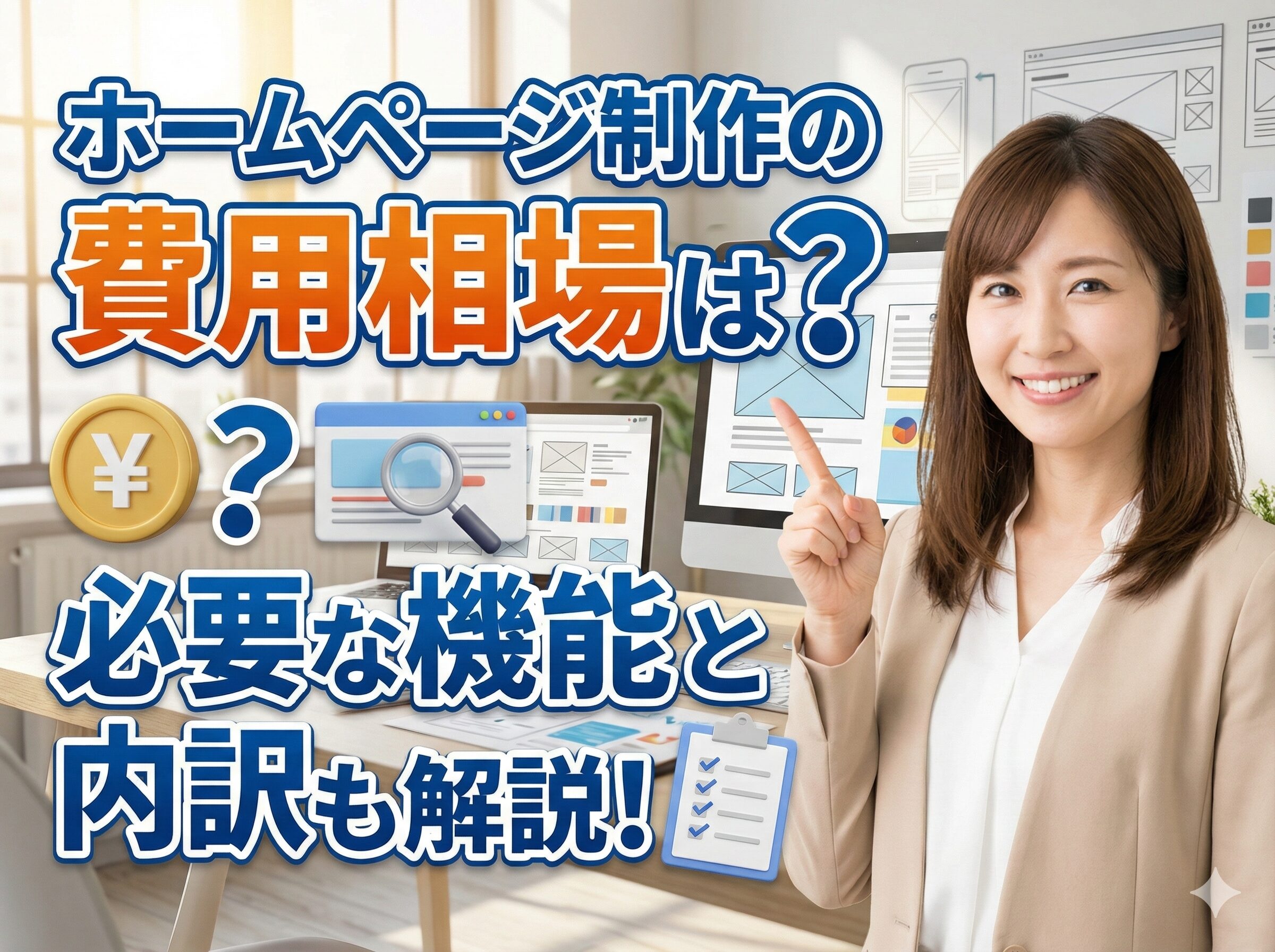 保険代理店のホームページ制作費用相場は？