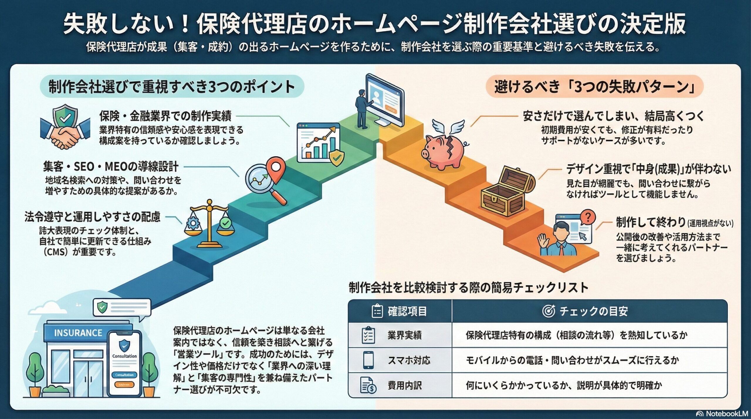 保険代理店の制作会社選び決定版