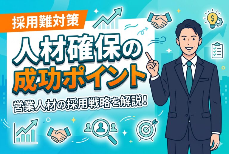 【採用難対策】保険代理店が人材確保に成功するポイント