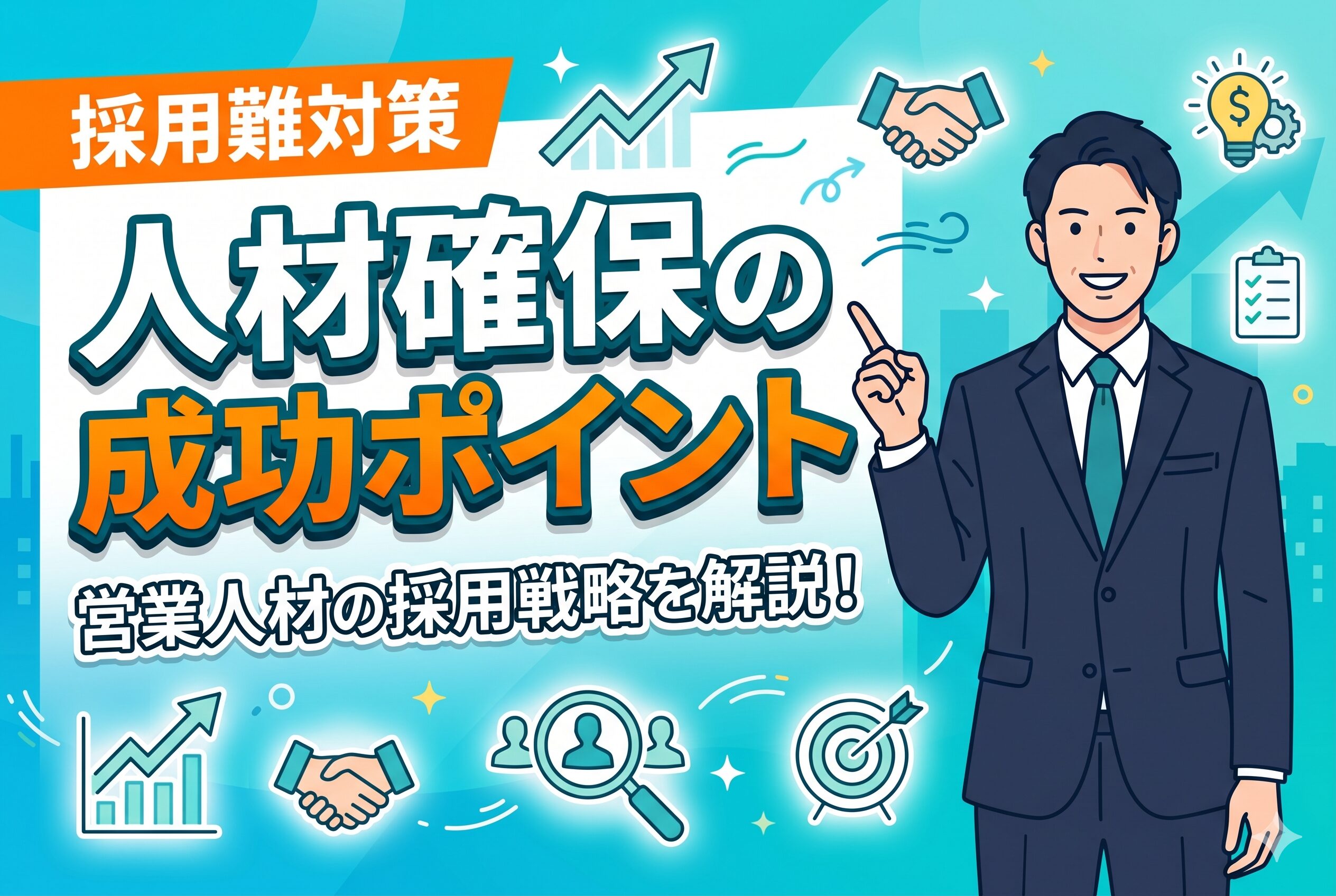 【採用難対策】保険代理店が人材確保に成功するポイント