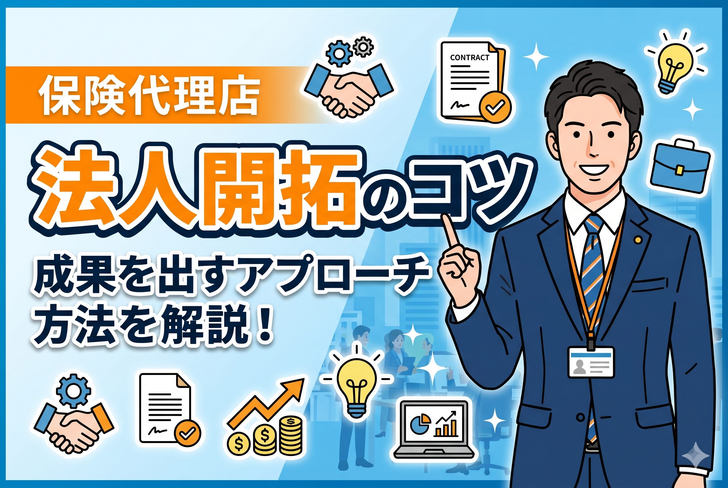 【法人開拓】保険代理店が成果を出すアプローチ方法