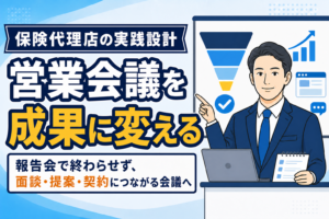 【保存版】保険代理店の営業会議を成果につなげる方法