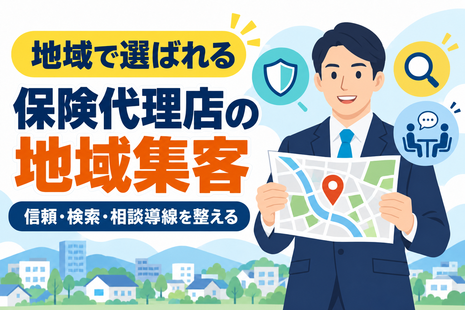 【地域で選ばれる】保険代理店の地域密着型集客法